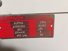 JOHNSON j13744 Accessories, Transformers | Edge Machine Tools, Inc